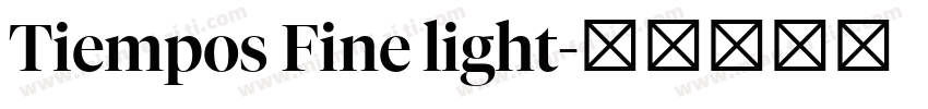 Tiempos Fine light字体转换